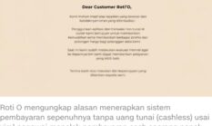 Roti O Sampaikan Penjelasan Terkait Kebijakan Pembayaran Nontunai