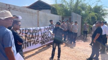 Diduga Tak Kantongi HGU atas Lahan 300 Hektar, Aksi Damai Pemuda Tanjung Mulia Hasilkan Empat Poin Kesepakatan Bersama
