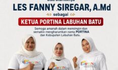 Pelantikan Ketua PORTINA Labuhanbatu, Les Fanny Siregar A.Md Resmi Dikukuhkan