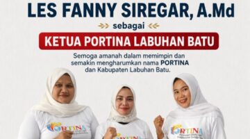 Pelantikan Ketua PORTINA Labuhanbatu, Les Fanny Siregar A.Md Resmi Dikukuhkan