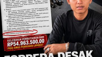 FORPEDA Desak Kepala Dinas Perikanan Langkat Dicopot Terkait Temuan Kelebihan Bayar Belanja BBM