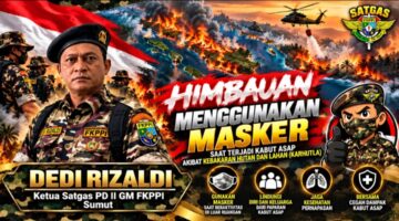 Peduli Kesehatan Masyarakat, Satgas GM FKPPI Sumut Serukan Pencegahan Dampak Kabut Asap